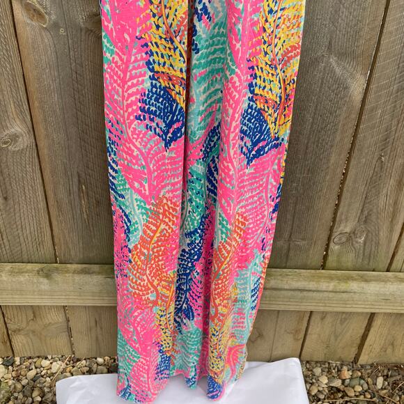 Lilly Pulitzer Dress Betty Maxi Electric Feel Sleeveless Scoop Neck Racerback XS - Picture 10 of 11